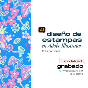 curso illustrator estampas patterns moda