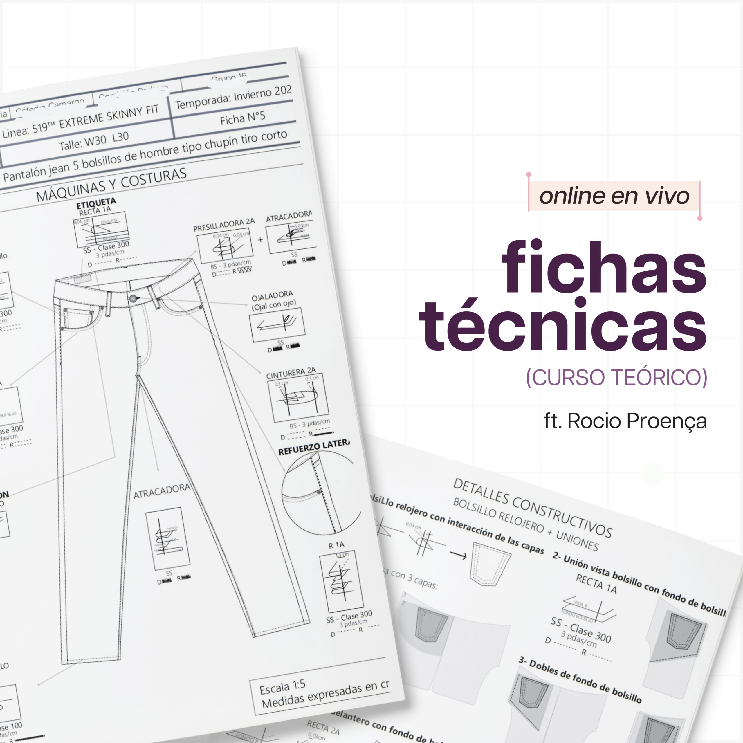 fichas tecnicas geometrales moda illustrator