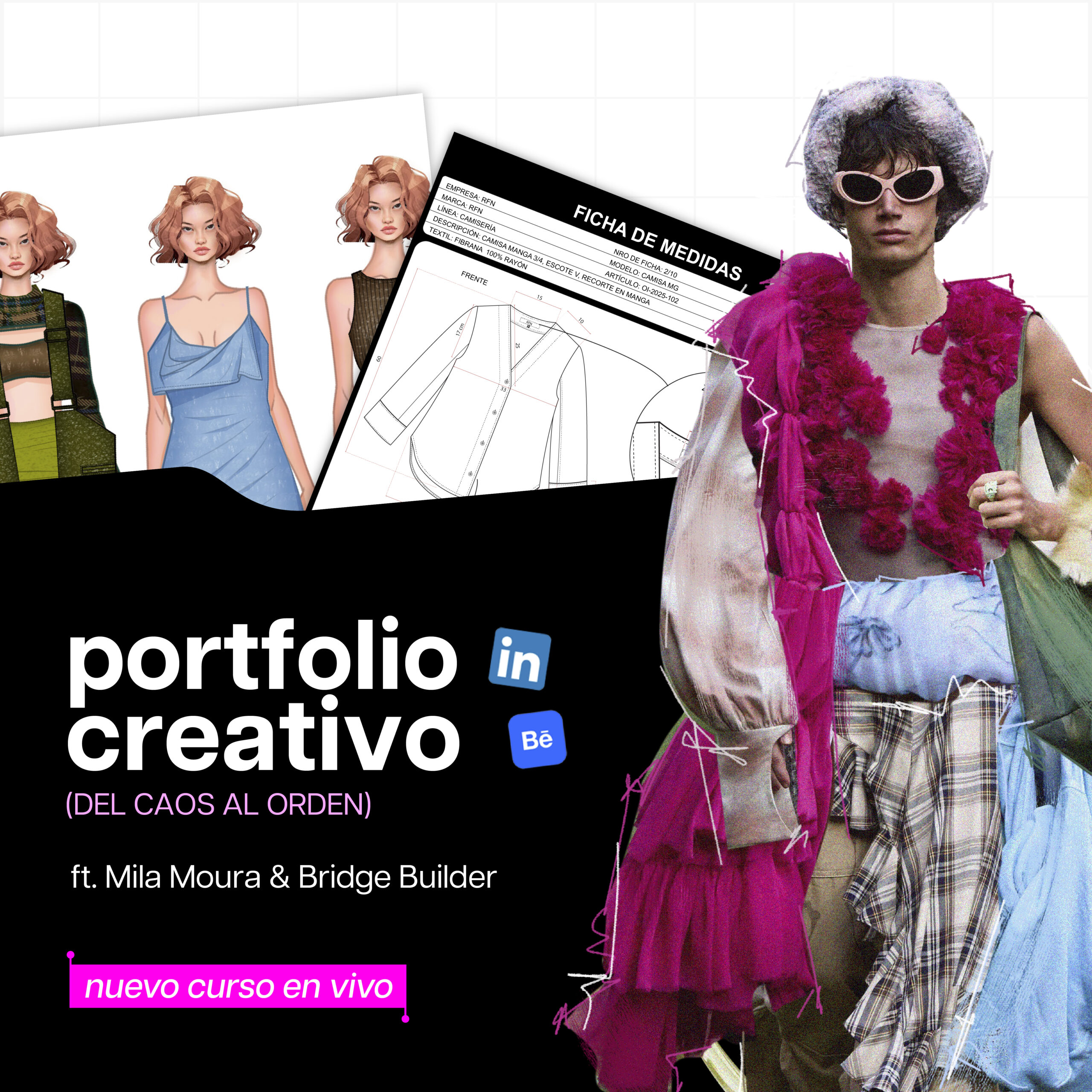 curso illustrator geometrales dibujos técnicos moda